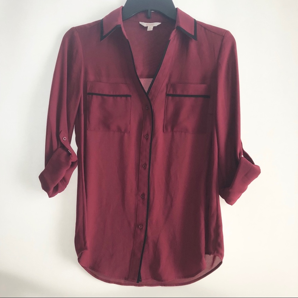 Candie’s Roll-Tab Blouse-For Work and Hangout